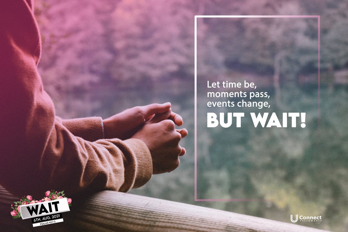 uconnectfellows's tweet photo. When we choose to #Wait no matter challenges we don't give up.
This year's Girls Tea Time will be an online event so ladies we would love for you to join us via our YouTube channel at 4:00PM on Friday, 06 August 21. A lot of great performances and inspiration. #Wait #GirlsTeaTime https://t.co/ecdQpEwOVj