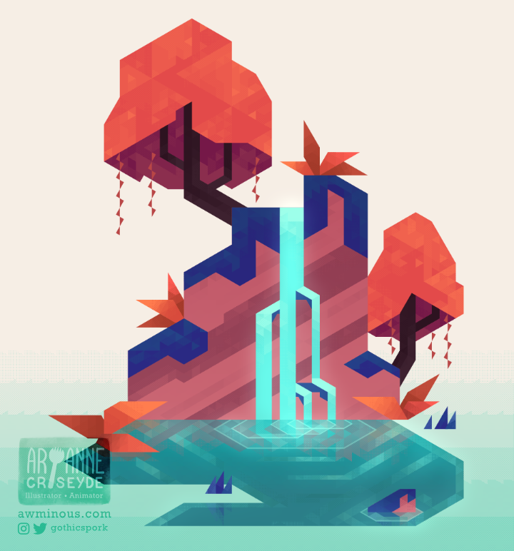 gothicspork's tweet photo. A little pond environment in Hexels (video link in the replies)
#hexels #madeinhexels #artph https://t.co/8dBTDVyM13