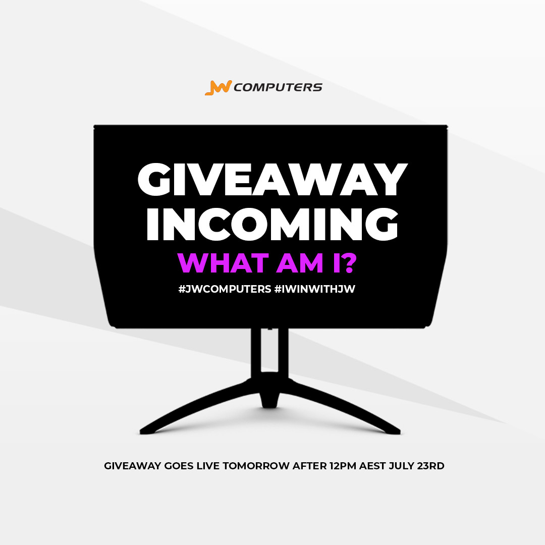 jwcomputers's tweet photo. 👀 Giveaway coming SOON 👀

Yes yes, we know you might know what it is.... but what s it? 😉

Wrong answers only.👈

The reveal will be tomorrow after 12PM AEST. Stay tuned guys!

#IWinWithJW #JWComputers https://t.co/BeGccMAkF8