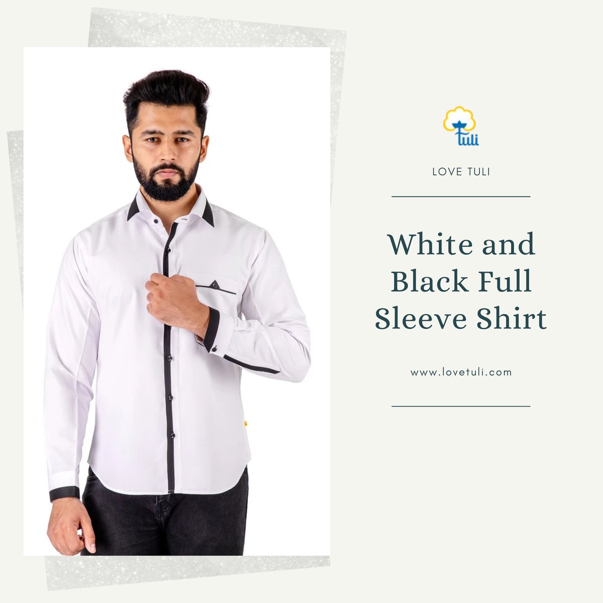 TuliIndia's tweet photo. These White and Black Full Sleeve Shirts are soft comfortable fabric for everyday wear, made with styling details that accentuate the overall look. DM to Shop!

https://t.co/Ro6w6fCxy2

#whitefullsleevesshirt #fullsleevesshirt #tulishirts #tuliwear  #whiteshirt #mensfashion https://t.co/fhDKHvveFe