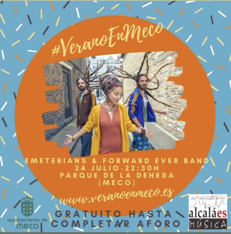 Emeterians's tweet image. Este sábado nos vemos en #Meco junto a @ForwardEverBand 🔥🔥