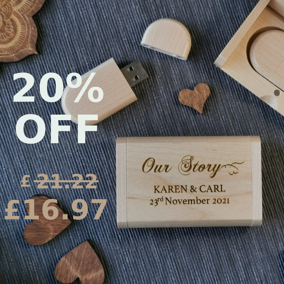 EngravedHeaven's tweet photo. Shop my sale: 20% off. https://t.co/vkUeBif4VR
#etsy #engravedheaven #etsyfinds #etsygifts #etsysale #etsycoupon #shopsmall #weddingusb #engravedusb #weddinggift #woodenusb #keepsake #photoalbum https://t.co/iWqQ9iD3dz