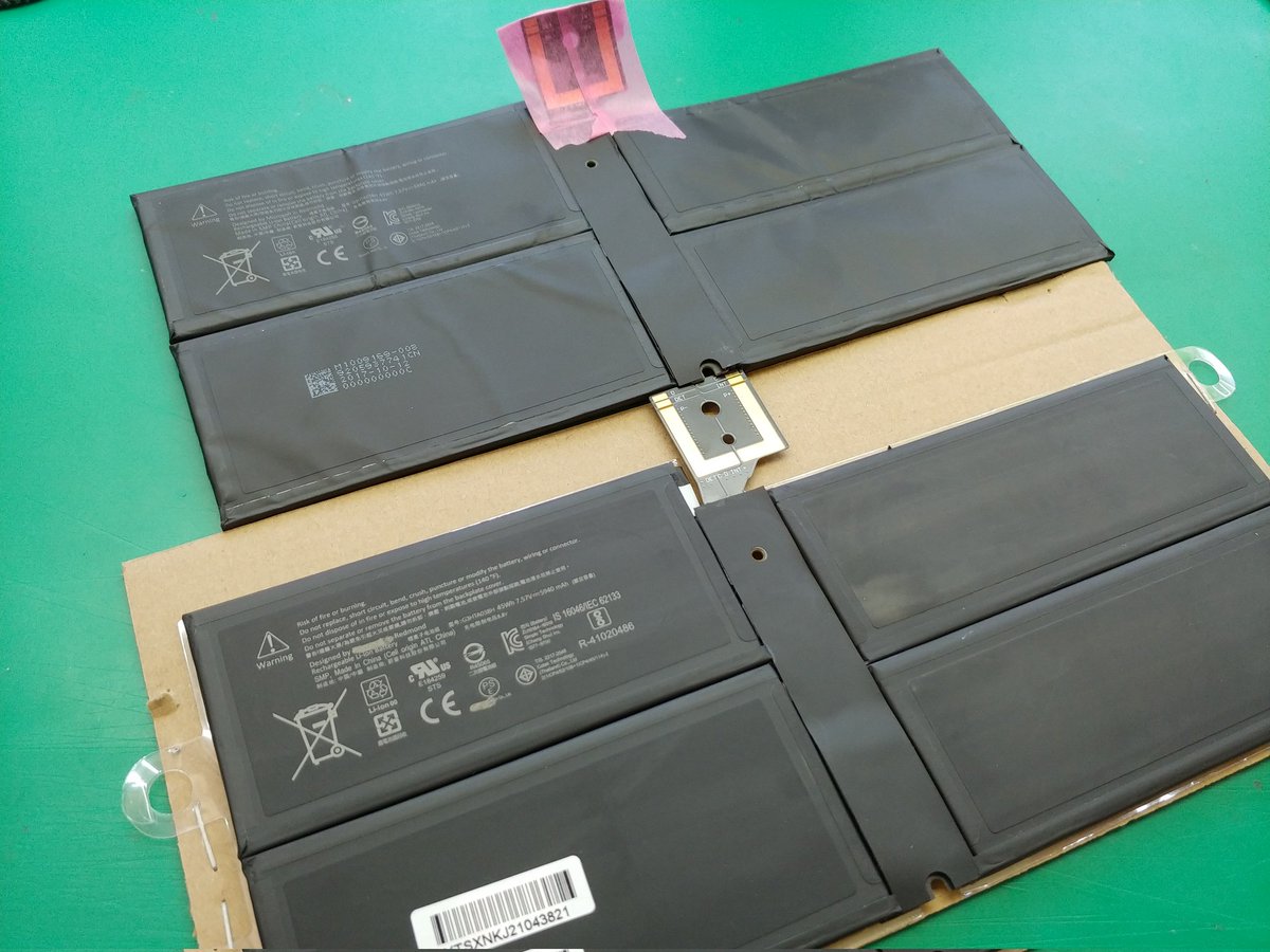 smartmax_repair's tweet image. SurfacePro5のバッテリー交換のご依頼でした✨

まだまだSurfacePro4の方がご依頼が多いですが、Pro5もバッテリー膨張や劣化のご依頼も増えてます!

お気軽にお問い合わせ下さい📞✉️😊
#SurfacePro5
#Surface修理
#タブレットまっくす
#スマートまっくす