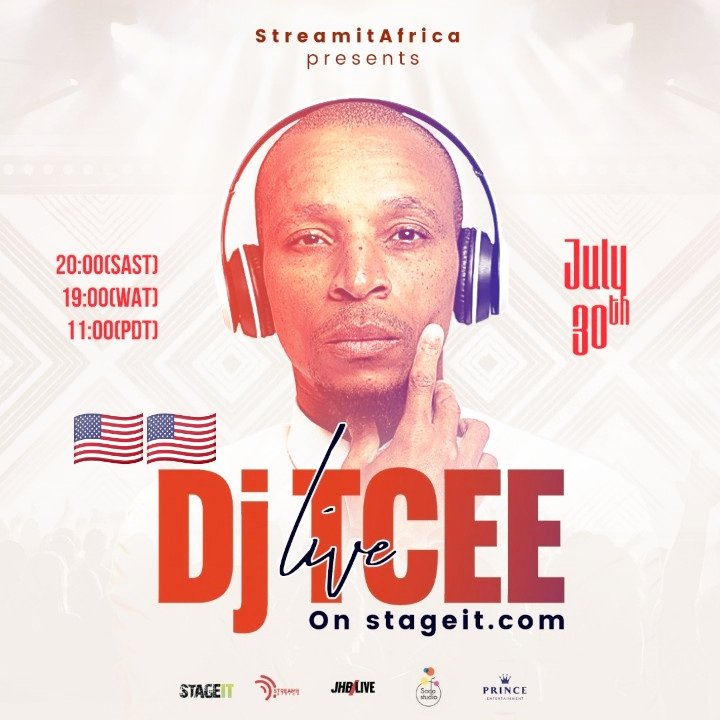Tcee_SA's tweet photo. Don't miss a LIVE international one man virtual show on the 30th July by Tcee on @Stageit in association with @STREAMitAFRICA at @SodaWorldTV studios at 20h00 SAST.

Tickets 👉https://t.co/sR5LeClQjm

#ItsaCelebration

#TceeLiveOnStageIT https://t.co/SgPnkmtM6g