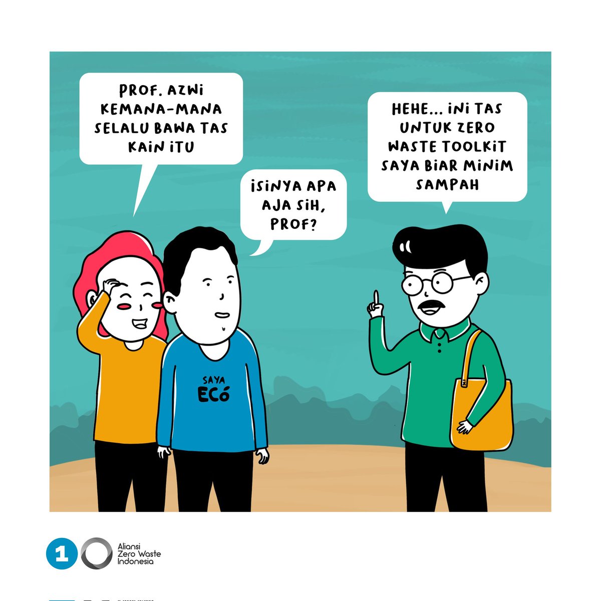 AZWIndonesia's tweet photo. Sebagai seorang profesor yang giat mengampanyekan isu lingkungan, prof AZWI selalu siap siaga dengan peralatan zero waste di dalam tasnya. Yuk, kita intip!
(Part 1)
#ZeroWaste #RefillCenter #BulkStore #AlternativeDeliverySystem #LessPlasticWaste #EcoLogy #AZWIndonesia https://t.co/dbQBKoUKXW