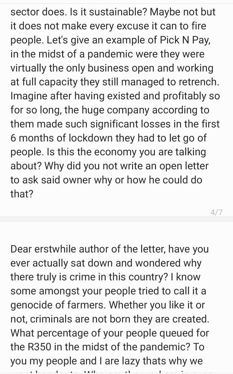 Open Letter To Ramaphosa ... response 

#PhoenixMassacre