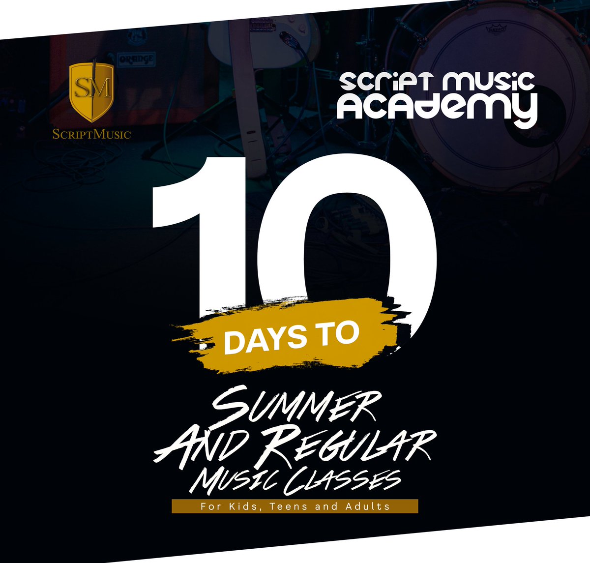 scriptmusicng's tweet image. It's 10 days to the start of the "SUMMER MUSIC CLASS."
.
It's for everyone and anyone.
.
To register, swipe to next slide to see how 👉🏾
.
#scriptmusic #scriptplanetglobal #musicsessions #musicians #rehearsalroom #rehearsalvenue #summerclass #summer #musicclass #music