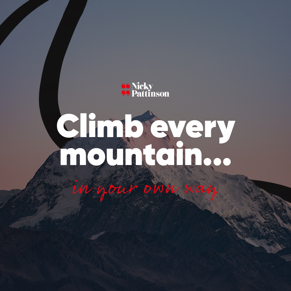 HiyaitsNicky's tweet image. Climb every mountain...in your own way 🏔🏔🏔

#personaldevelopment #besomeonenoteveryone #businessmasterclass #eventspeaker #businessconnection #network #entrepreneur #salestrategy #success #salestips #newbusinessgrowth #businessconnect #businessconnections #networking