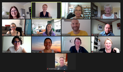 Eaquals's tweet photo. In the midst of Eaquals Inspector Training this week with a new cohort of inspectors!  
#eaqualsnetwork  #eaqualsfamily  #eaqualsmembers https://t.co/E58yIU1Pve