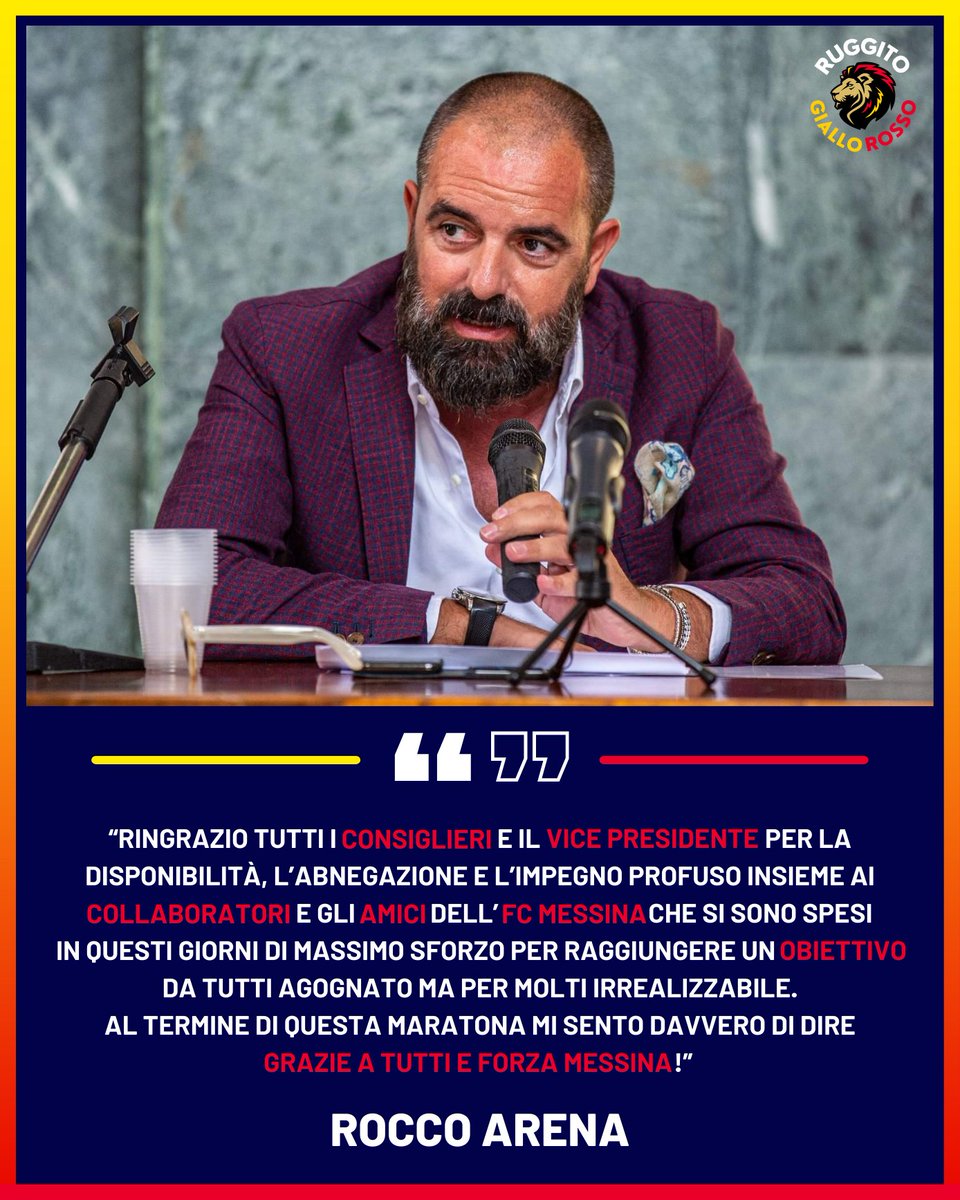 RuggitoGR's tweet photo. I ringraziamenti del Presidente #RoccoArena a tutti coloro che in questi giorni hanno dato il massimo per raggiungere l'obiettivo della #SerieC:

👇 CONTINUA https://t.co/bV7cItQOkk