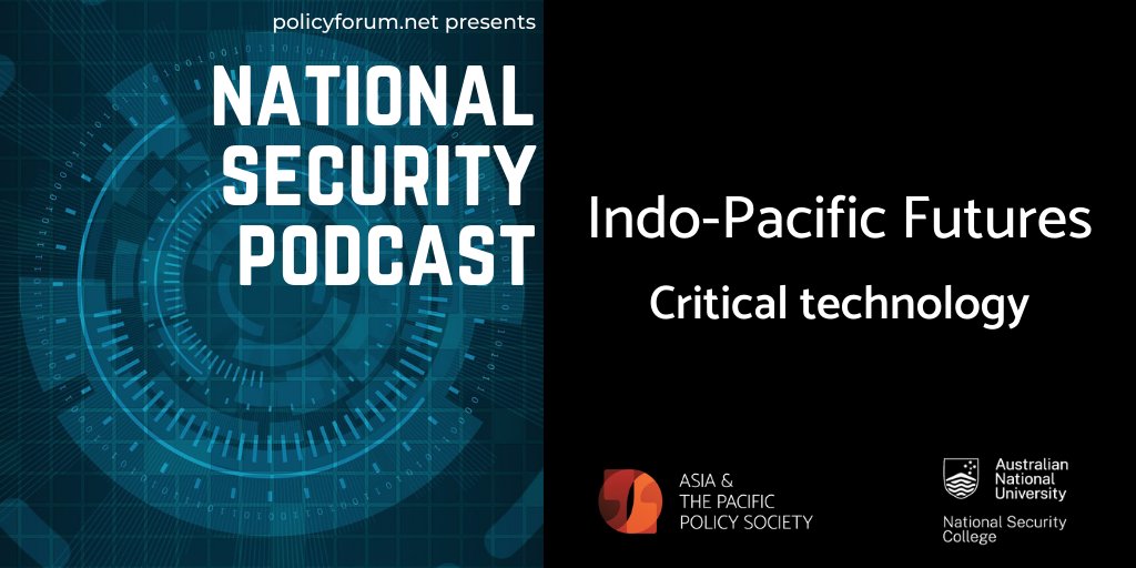 What makes a technology critical?

On this #NatSecPod, we consider the technologies that have become critical to national security and how they might shape the region over the coming decades.

🎧  bit.ly/2UXovEd