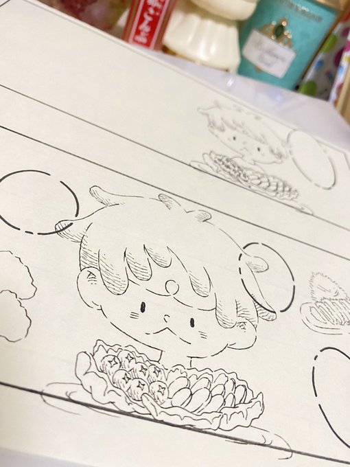 仕事のクライアントと、ノリで絵本賞にコラボして出そう〜!となり、今必死に書いております。クライアントがストーリー制作なので主人公はクマではなく男の子とかっぱ(!)です。暫くかっぱ地獄…!

ってことで暫くは制作途中のかっぱ達をアップしていきますね。生存確認の意味も込め…笑。 