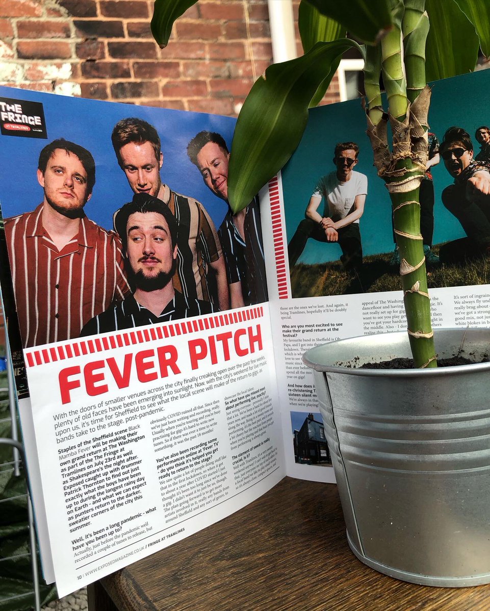 Thanks to <a href="/ExposedMagSheff/">Exposed Magazine</a> for putting our mugs on the cover of their Tramlines Fringe guide!

Copies scattered around the city and includes an interview with our Wisewood drummer Patrick J Thornton and all the info about this sweaty old weekend we call Tramlines x