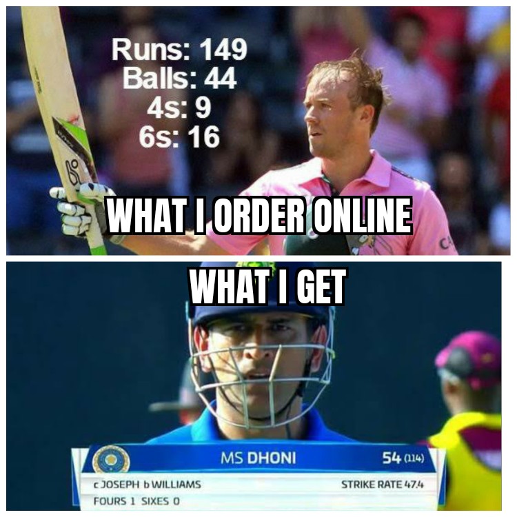 Dhobiiii's tweet photo. #OnThisDay AB De Villiers just proved why he is super human.

Reminder: MSDians downgrading ABD's knock , Dhoni's epic test knock came against same opposition 😭

#ABD #ab360 #MSDhoni #RCB #CSK #WI #thala #abstorm https://t.co/OHo9bQJx57