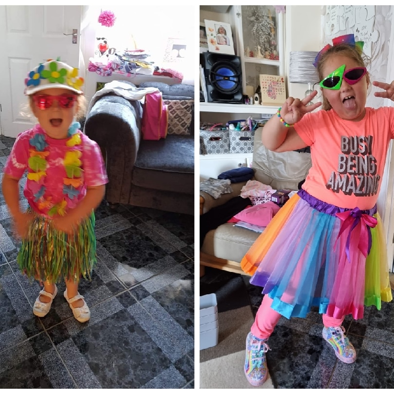 bedbugxx's tweet image. My beautiful granddaughter Poppy leavers playschool vs leavers infants....growing up way too fast xx