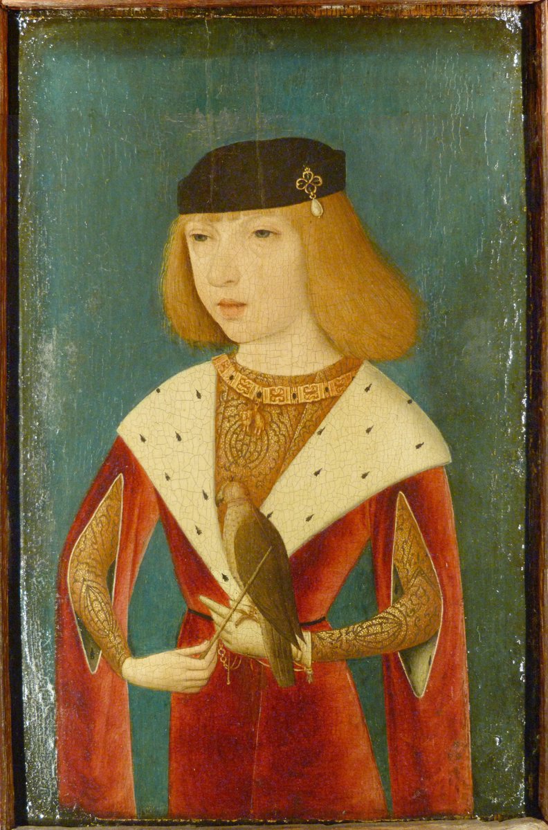 OldPortraiture's tweet photo. Born #OnThisDay in 1478: #PhilipofAustria (1478-1506), Duke of Burgundy, King of Castile 

Portrait by Master of the Legend of the Magdalen (act.  1480-1537), ca. 1490 

#PhilipI #FilipeI #PhiliptheFair #PhilippeleBeau #FilipsdeSchone #Habsburg #ChildrenInArt https://t.co/UHM9gYyAXc