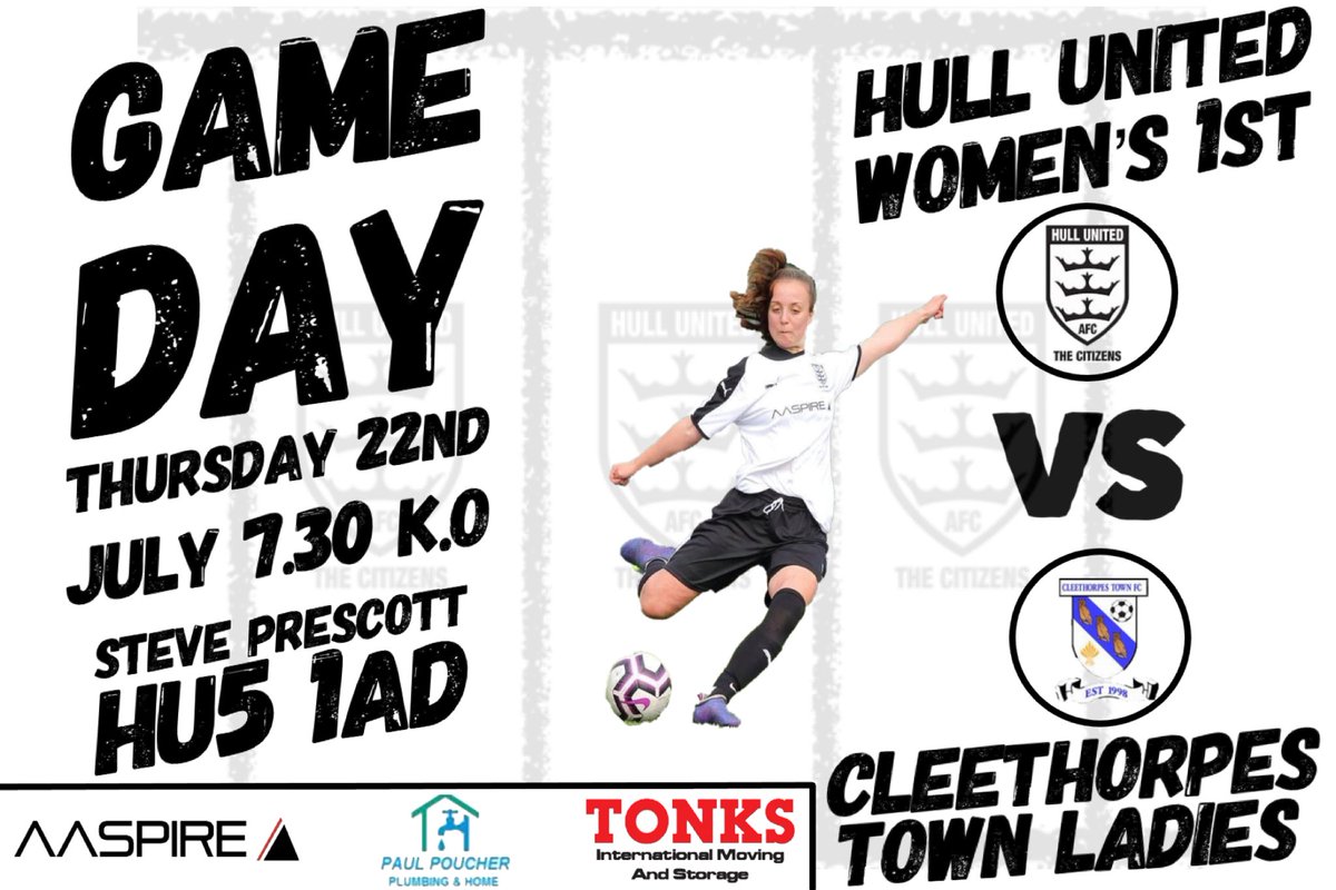 Game day 🙌

The ladies host Cleethorpes Town Ladies @cleewomenfc

7.30 pm kick off

Spectators are welcome