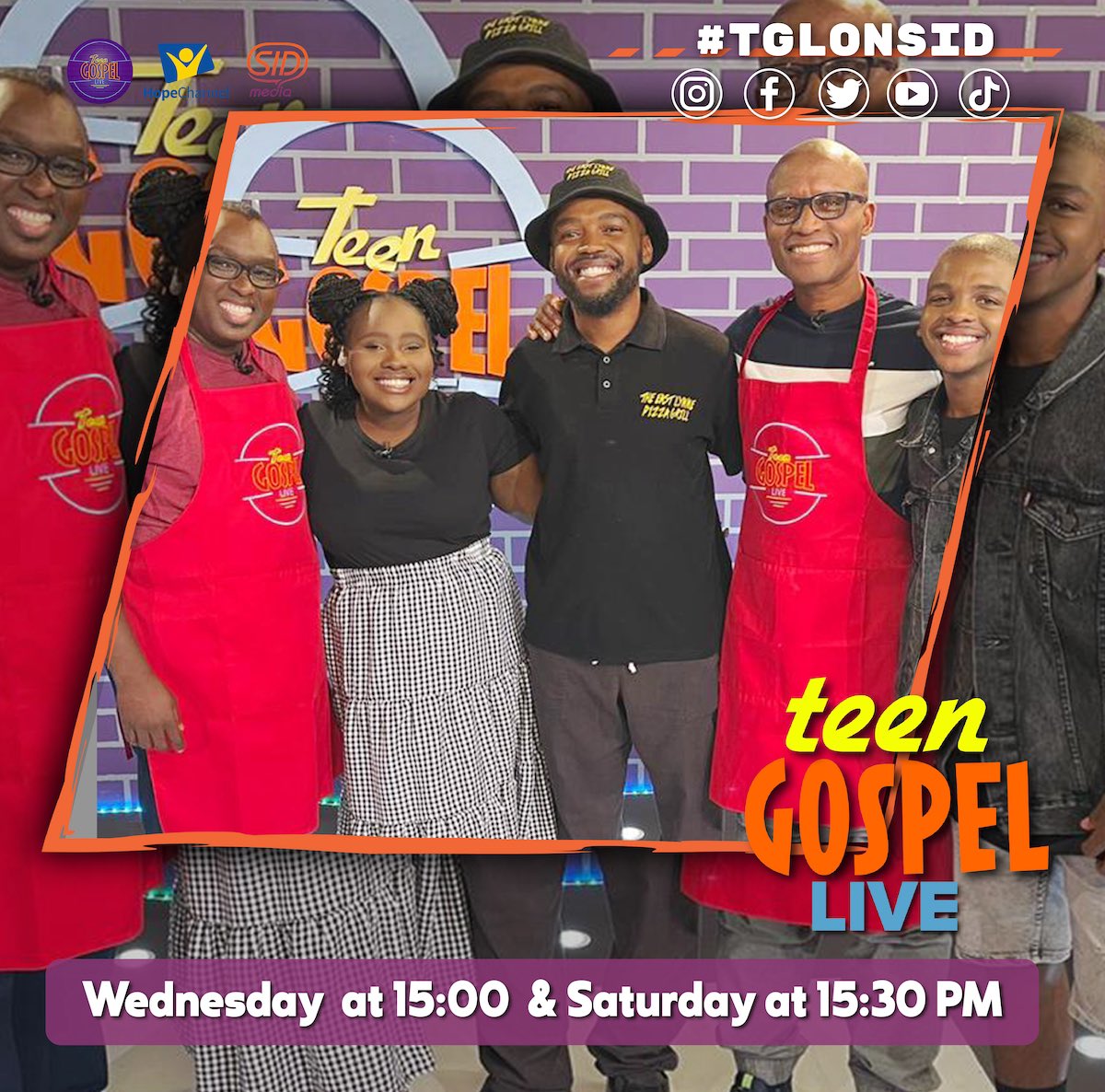 TheSIDMedia's tweet photo. Join @wamii_senamile_kunene @i.am.lindor_malimela with @handykhumalo @mandlalupondwana on #TGLONSID Teen Gospel Live 📚🎹🎤🎸🥗 every Wednesday 3pm and Saturday at 3:30pm on @hopechannelafrica #thesidmedia #wearegospel 📺🎞🎬📽🎥 https://t.co/2xWUdWNQP4