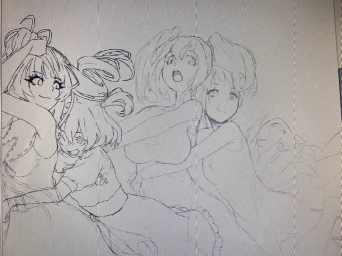 連休使っても終わる気しない絵を描き始めてしまった。 