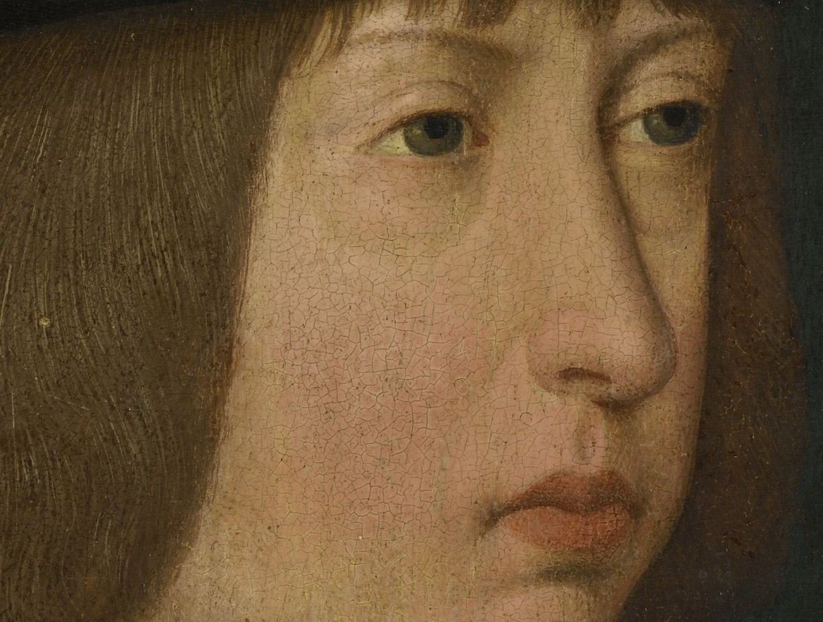 OldPortraiture's tweet photo. Born #OnThisDay in 1478: #PhilipofAustria (1478-1506), Duke of Burgundy, King of Castile 

Portrait by an Unknown Southern Netherlandish Artist, ca. 1500

#PhilipI #FilipeI #PhiliptheFair #PhilippeleBeau #FilipsdeSchone #Habsburg https://t.co/acvSVmOn8c