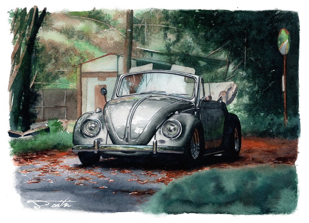 夏だから無言でオープンカーを載せる コサカダイキ イラストレーターのイラスト