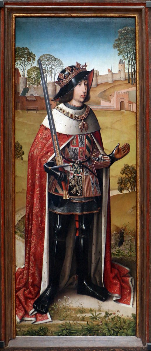 OldPortraiture's tweet photo. Born #OnThisDay in 1478: #PhilipofAustria (1478-1506), Duke of Burgundy, King of Castile 

Portrait by Master of Affligem (fl. ca. 1470-1510), ca. 1505-6

#PhilipI #FilipeI #PhiliptheFair #PhilippeleBeau #FilipsdeSchone #Habsburg https://t.co/jhAW5WFBMl