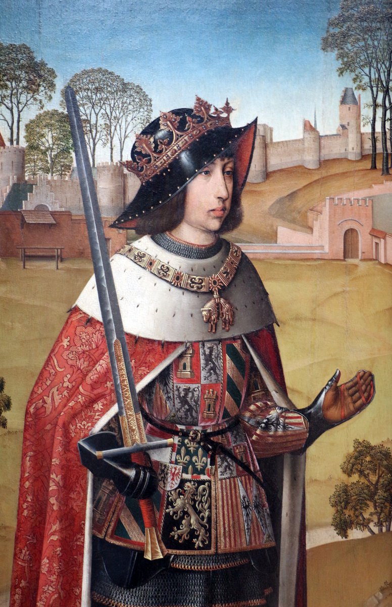 OldPortraiture's tweet photo. Born #OnThisDay in 1478: #PhilipofAustria (1478-1506), Duke of Burgundy, King of Castile 

Portrait by Master of Affligem (fl. ca. 1470-1510), ca. 1505-6

#PhilipI #FilipeI #PhiliptheFair #PhilippeleBeau #FilipsdeSchone #Habsburg https://t.co/jhAW5WFBMl