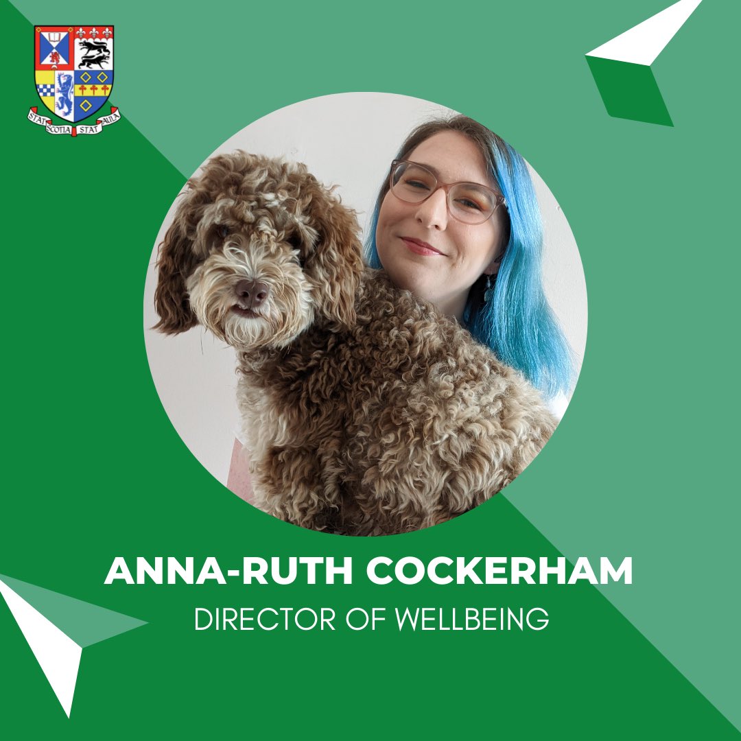 StACouncils's tweet photo. Our next Sabb is Anna-Ruth Cockerham, Director of Wellbeing 2021-22. Find updates: @StADoWell 

Anna-Ruth hopes to work with the Equal Ops Committee to tackle discrimination, groups like Wellbeing Committee &amp; Student Services to make St Andrews safer and support easier to access. https://t.co/dtcgwj3bFX