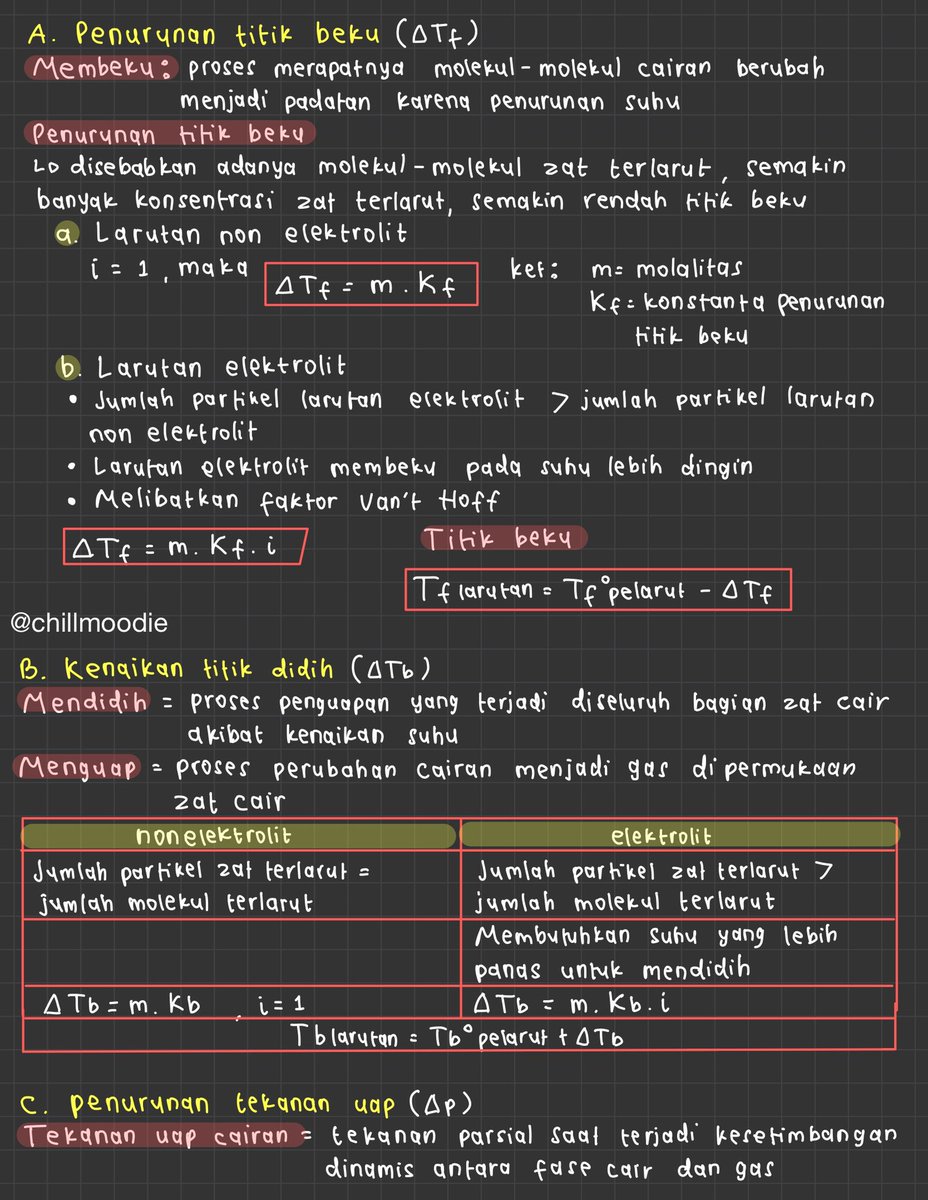chillmoodie's tweet photo. – sifat koligatif larutan
[kimia kelas 12]
pdf: https://t.co/y2RN0YRCSz

sumber: rg
#catatanambis
#catetannya_sal https://t.co/qd0V6bK9gS