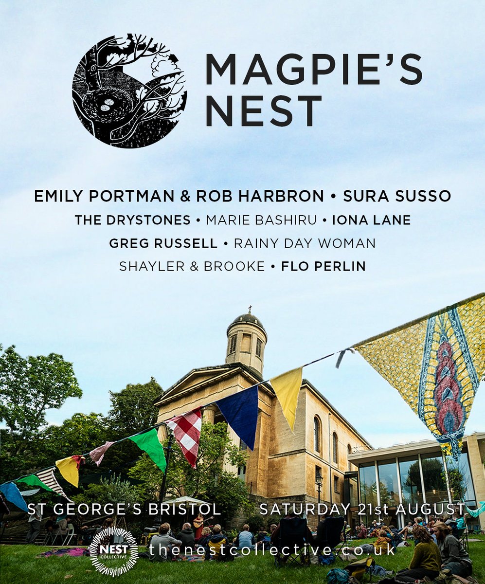 The Nest Collective 🔥 🎶 (@nestfolk) on Twitter photo 😍 Behold!
The full lineup for our #MagpiesNest one-day festival at <a href="/stgeorgesbris/">St George's Bristol</a> this August.
Get your tickets here: thenestcollective.co.uk/events/magpies…
#Bristol <a href="/BristolBestof/">Best of Bristol</a> <a href="/thebristolmag/">The Bristol Magazine</a> 😍 Behold!
The full lineup for our #MagpiesNest one-day festival at <a href="/stgeorgesbris/">St George's Bristol</a> this August.
Get your tickets here: thenestcollective.co.uk/events/magpies…
#Bristol <a href="/BristolBestof/">Best of Bristol</a> <a href="/thebristolmag/">The Bristol Magazine</a>