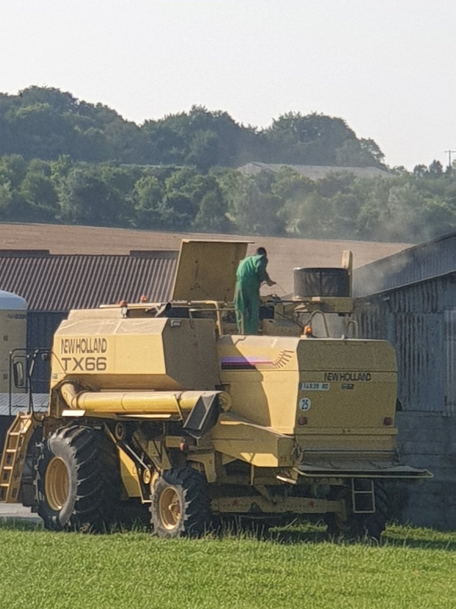 OlivierTHIBAUT5's tweet photo. On décharge le #foin
On prépare la #batteuse 
On nourrit les #vaches
On dépanne le #robot
La #journée va être bien chargée 
#FrAgTw https://t.co/h48OFMBM6U