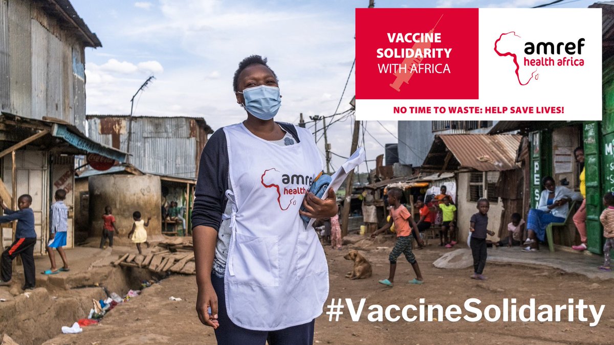 Amref_UK's tweet photo. 🌍 The pandemic won't be over for anyone until it's over for everyone. Stand in #VaccineSolidarity with Africa today - and play your part in making sure everyone, everywhere, is able to access a #COVID19Vaccine ➡️ https://t.co/uoezYwdnrF https://t.co/EH6Qozy2TV