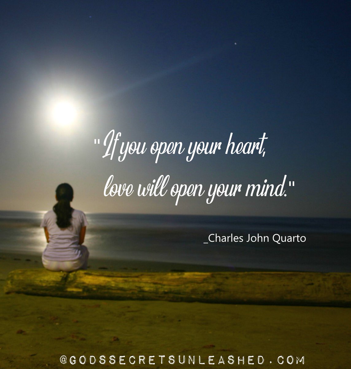 sbraegger11's tweet photo. "If you open your heart, love will open your mind."
_Charles John Quarto #love #heart #openeness #awareness #divine #infinite #universal #energy #Source #creation #soul #experience #purpose #growth #oneness #mindfulness #wisdom #guidance #empowerment #peace https://t.co/PS3yYBh4AA
