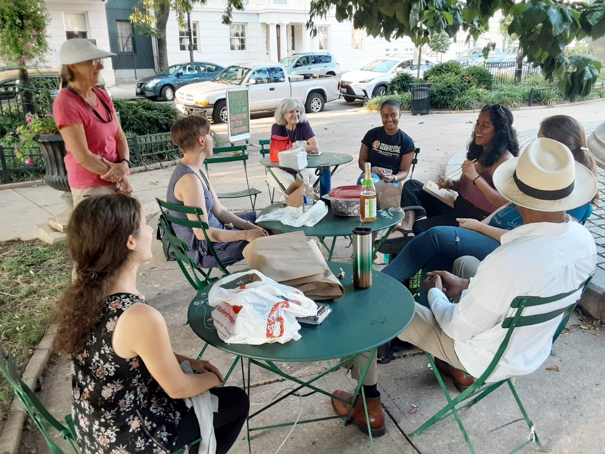 NetworkDowntown's tweet photo. Great to be with transit advocate colleagues last night as we celebrated Caro Achar's work before her return to Texas. @CMTAlliance @sierraclubmd @BrookeELierman @SenatorMcCray #FundMDTransit #GrowMDTransit https://t.co/33xR9I1Vea