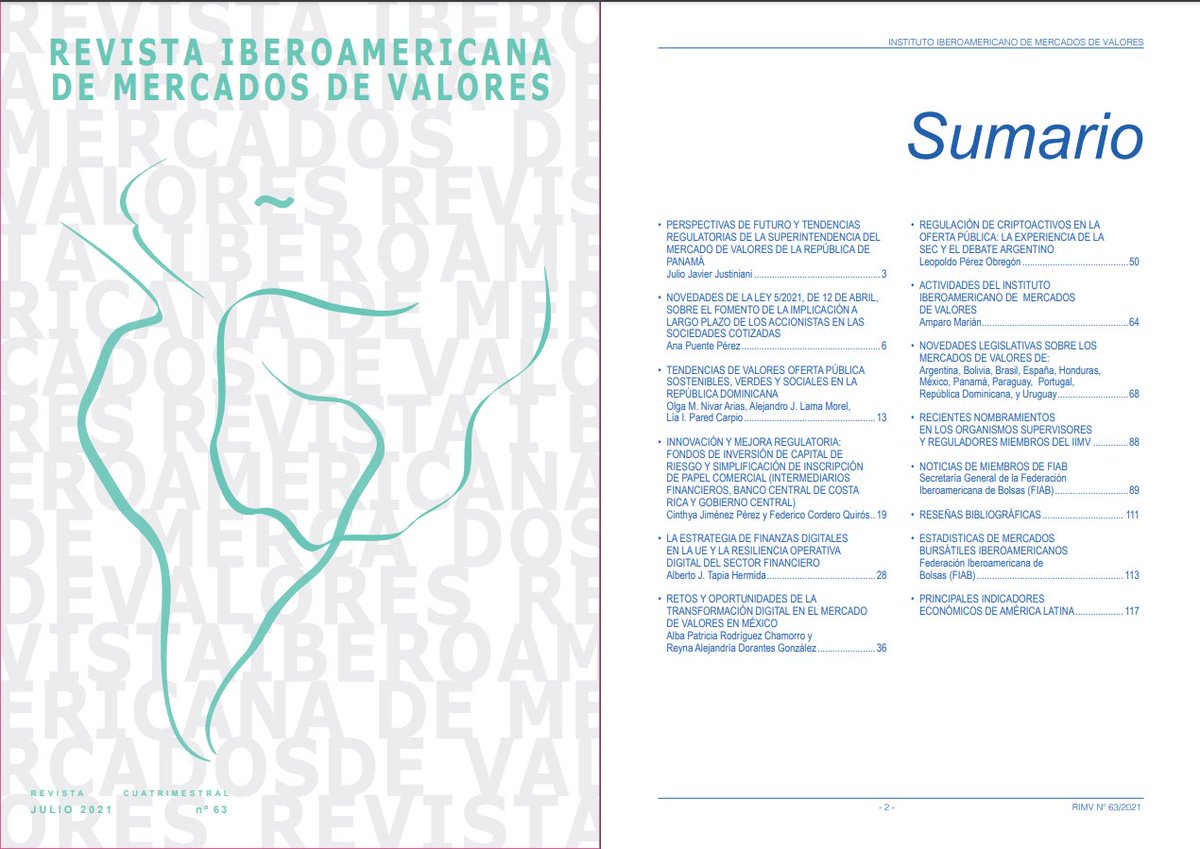 AlejandroLama30's tweet photo. Les recomiendo el artículo “Tendencias de valores de oferta pública sostenibles, verdes y sociales en la República Dominicana”, publicado en la Revista Iberoamericana de Mercados de Valores, del cual pude participar. 1/4 https://t.co/cNYfMSdXXT