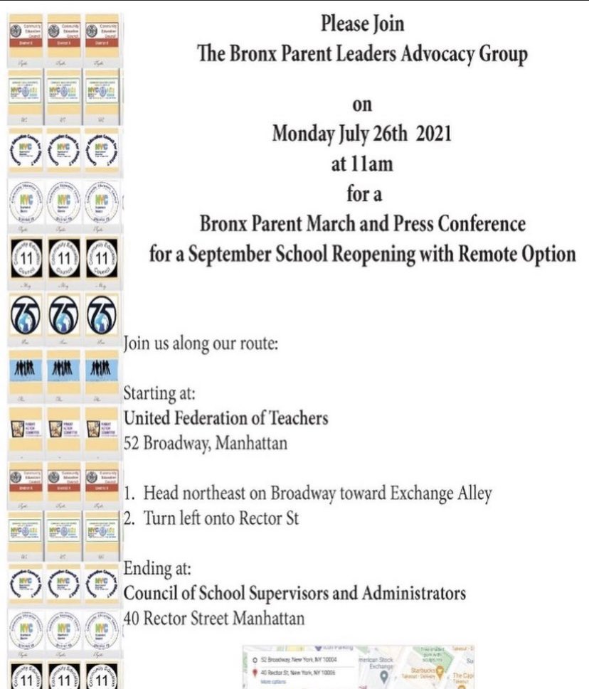 FriendsOfD14's tweet photo. Join us MONDAY as we continue to #RallyForRemote ! Thank U @bxparentleaders for your advocacy. We hope D14 & allies can show up in solidarity for our most vulnerable students & staff. @JenGutierrezNYC @ReynosoBrooklyn @ShahanaFromBK @SalazarSenate @EmilyAssembly @elpuentepalante https://t.co/Q40F1rlieQ