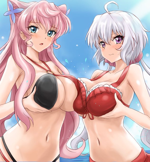 海の日かぁ。海の日はビーチで雪音&amp;マリアっぱいを。 