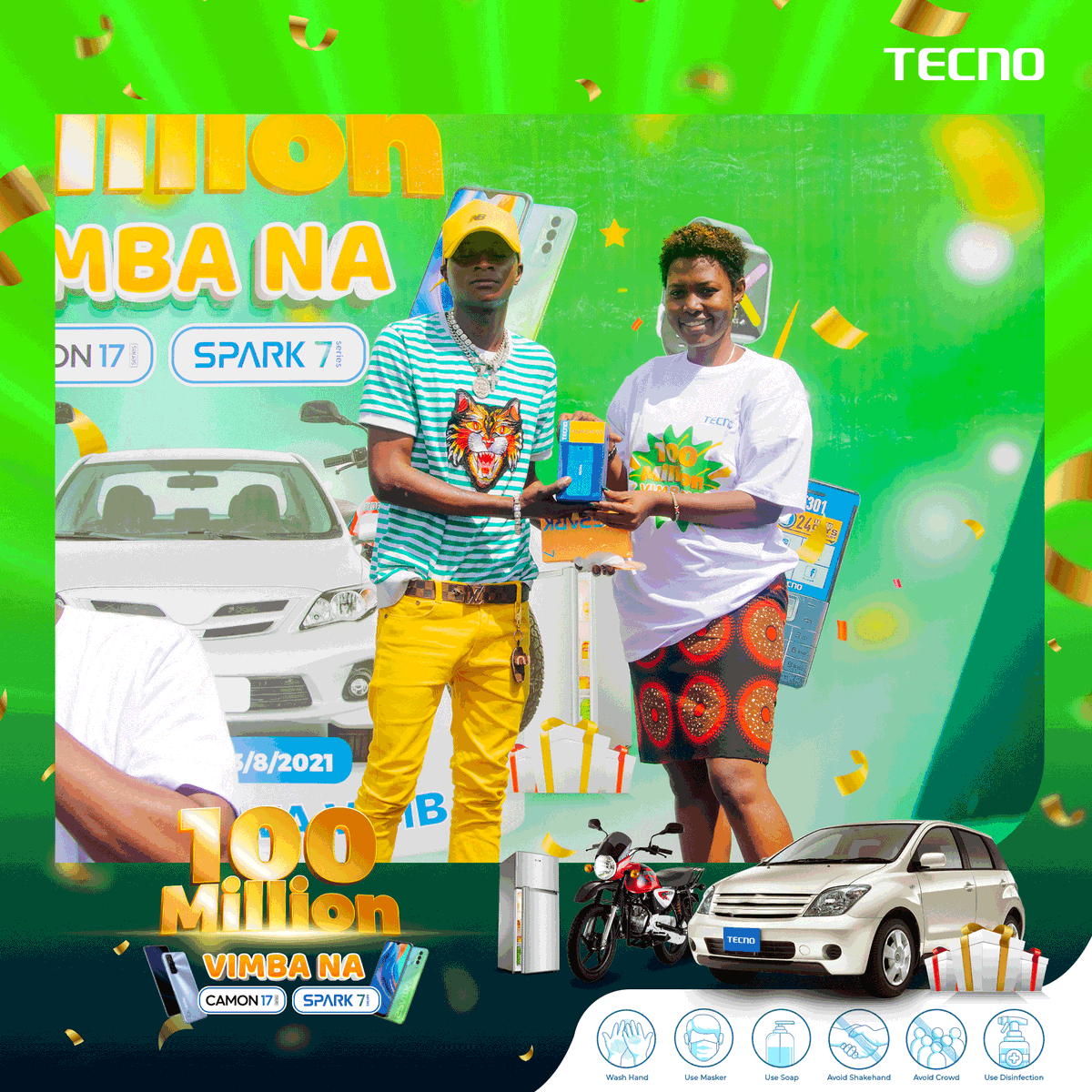 TecnomobileTZ's tweet photo. Katika 100 #Million Vimba Promotions ni zawadi gani ungetamani kuipata?
#vimbaseason https://t.co/SwtSG3FrwM