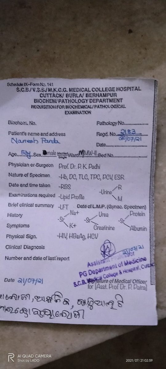 TheLittleAnge16's tweet photo. Please help him..🙏🙏
Naresh kumar Panda,bhadrak, odisha he is suffering from Brian stroke from last two days.we needs money for his treatment.This is our bank details n phone pay number..
Goggle pay no:-6372920180
A/c no:-4922101000919
IFSC CODE - CNRB0004922
NARESH KUMAR PANDA https://t.co/0VxG6Ym6vW