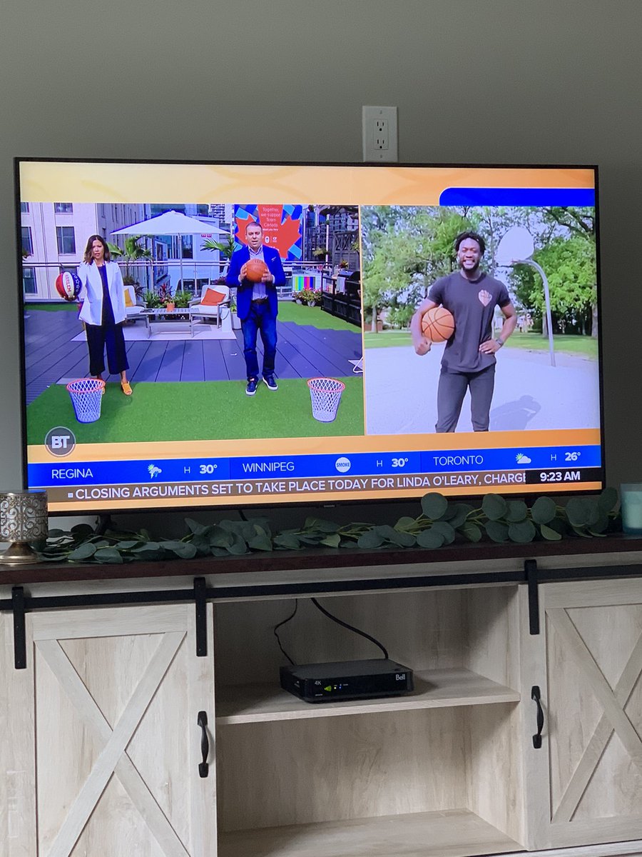 So awesome to see <a href="/hopefitnessnext/">Hope Agbolosoo</a> on <a href="/breakfasttv/">Breakfast Television</a> this morning! From our BR basketball practices to live television, this man’s energy has always been 💯 &amp; so inspiring 👏👏

<a href="/RedingRoyals/">Bishop Reding Athletics</a>