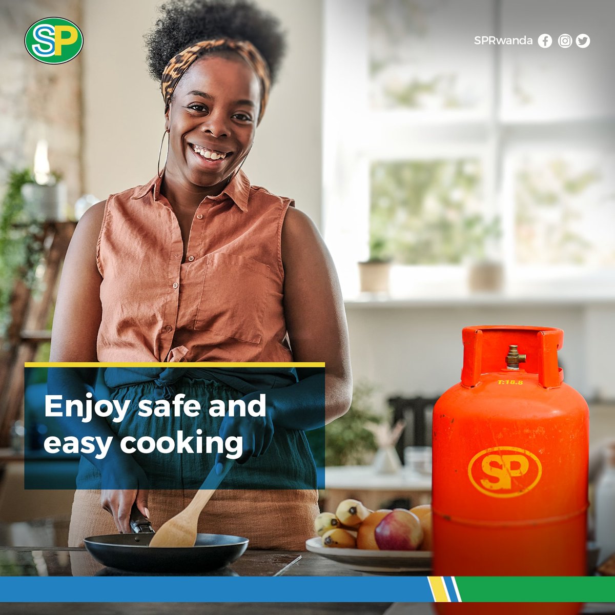 SPRwanda's tweet photo. Kitchens are made to bring families together. Make a cost-effective and environmentally friendly decision for your family by using LPG gas. Pick up SP gas cylinder at your closest SP station.
#SPGas #SPRwanda #SPGas
#StaySafe #LPG #GoGreen https://t.co/IlSopdy8bQ