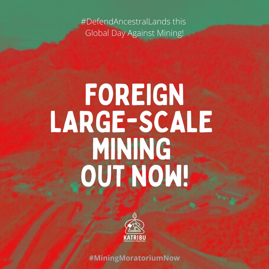 thatslaviee's tweet photo. I am Via of @aghamyouth_upm and I join the Global Day against Mining to call for a #MiningMoratoriumNow! We choose land, life, and environment a hundred times over the 100 new mines that Duterte’s mining executive order will bring in. #YesToLifeNoToMining https://t.co/7HQCmtU703