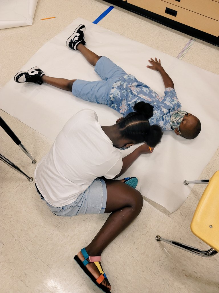 NixRonnica's tweet photo. We read, journaled,&amp; discussed the journey of Lily, a Korean girl &amp; her family, losing her Halmoni, Korean 4 Grandmother.. Students brought "Lily 2 Life" via this "Lifesize Character" activity... #Summer2 #WhenYouTrapATiger #3rdGrade #CharactersMatter  #FunWithFantasy #FCSRising https://t.co/RzO2zgJAO2
