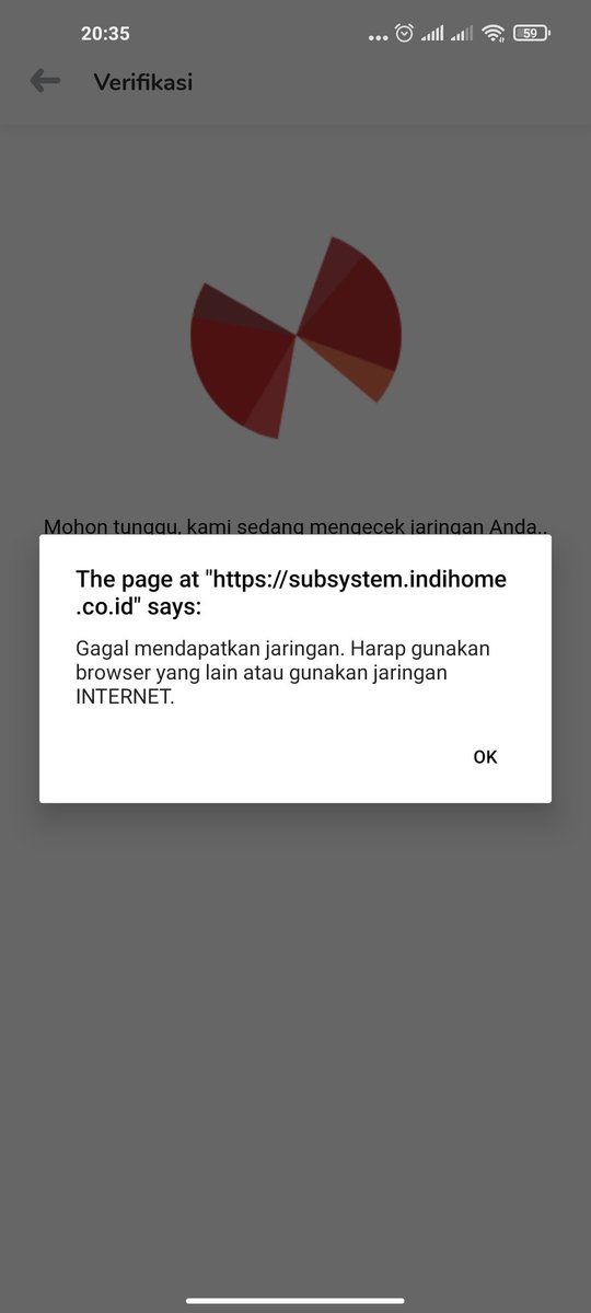 Verifikasi harus pake wifi, tapi wifinya mati, trus kudu piye <a href="/IndiHome/">IndiHome</a>