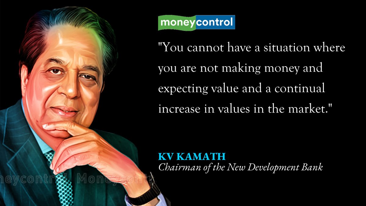 moneycontrolcom's tweet image. "You cannot have a situation where you are not making money and expecting value and a continual increase in values in the market," says KV Kamath.

Read his full interview with @chandrarsrikant at: moneycontrol.com/news/business/…

#1991Reforms #KVKamath #Economy