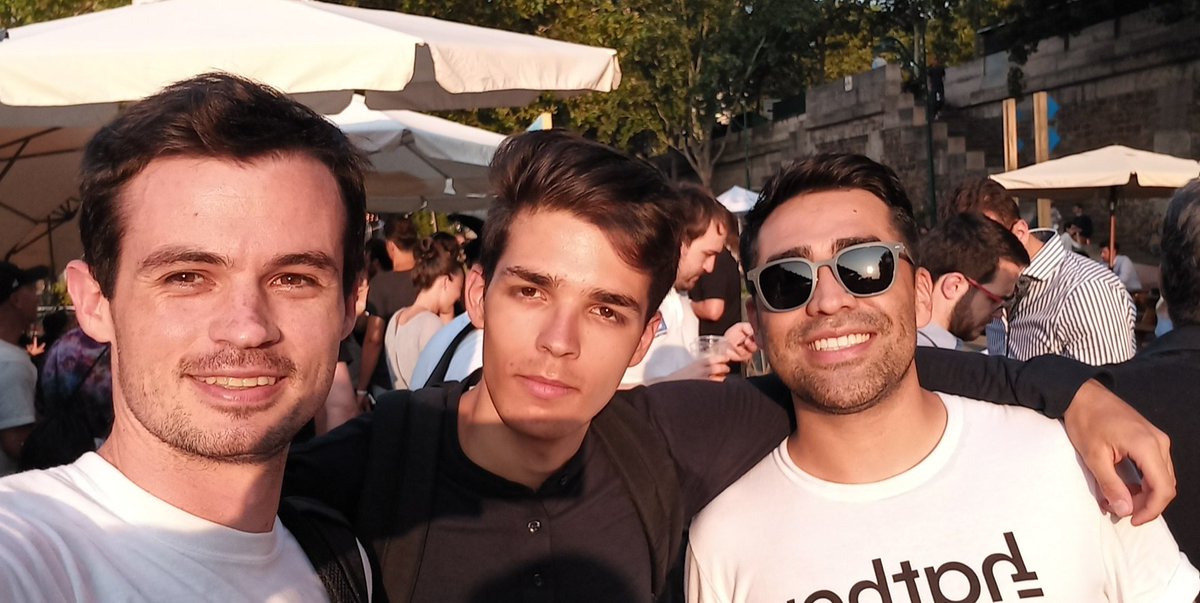 Coltcivers's tweet photo. First meeting with @Andres_S_Aldaco and Yan yesterday ! Can't wait to see u guys at the @HathorNetwork meetup in Paris today 😄 https://t.co/0TiiJna7UJ