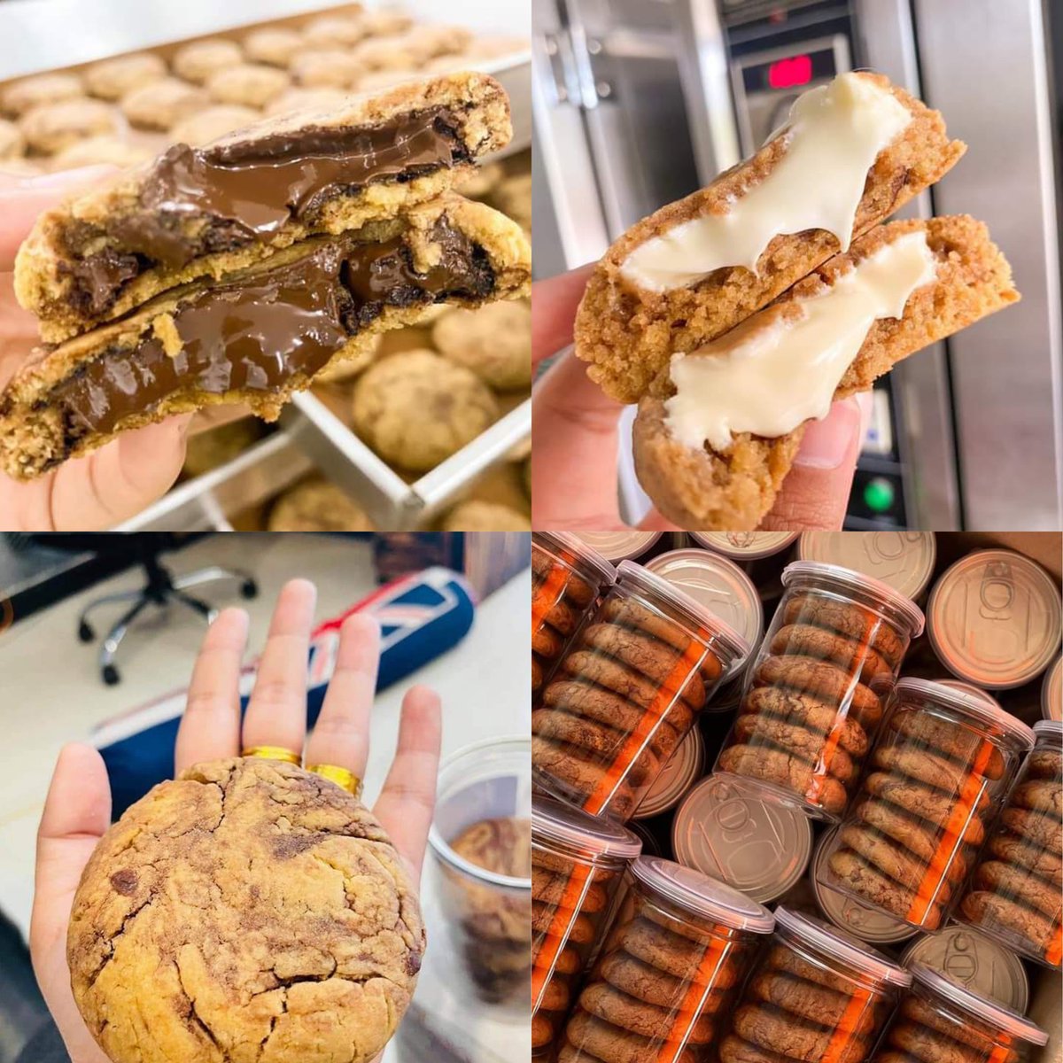 chuu17aaa2's tweet photo. 🍗 เปิดร้านค้าบบบ 🥐🍞
คุกกี้ลาวายักษ์ ไส้เยิ้ม หอม

ราคา 120 บาท/ 1 กป. 6 ชิ้นใหญ่ 
มี 2 รส ดาร์ก/ไวท์
🚛 ส่งจริงมีรีวิว

#ขนมเกาหลี #ขนม #คุกกี้ลาวา #ขนมญี่ปุ่น #ขนมอร่อยบอกต่อ #อร่อยไปแดก #อร่อยบอกต่อ #โหนกระแส #โควิดวันนี้ https://t.co/EbhW5fm1aT