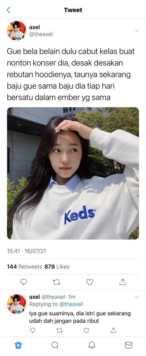 gialleries's tweet image. awalnya jadi fanboy akhirnya jadi suami