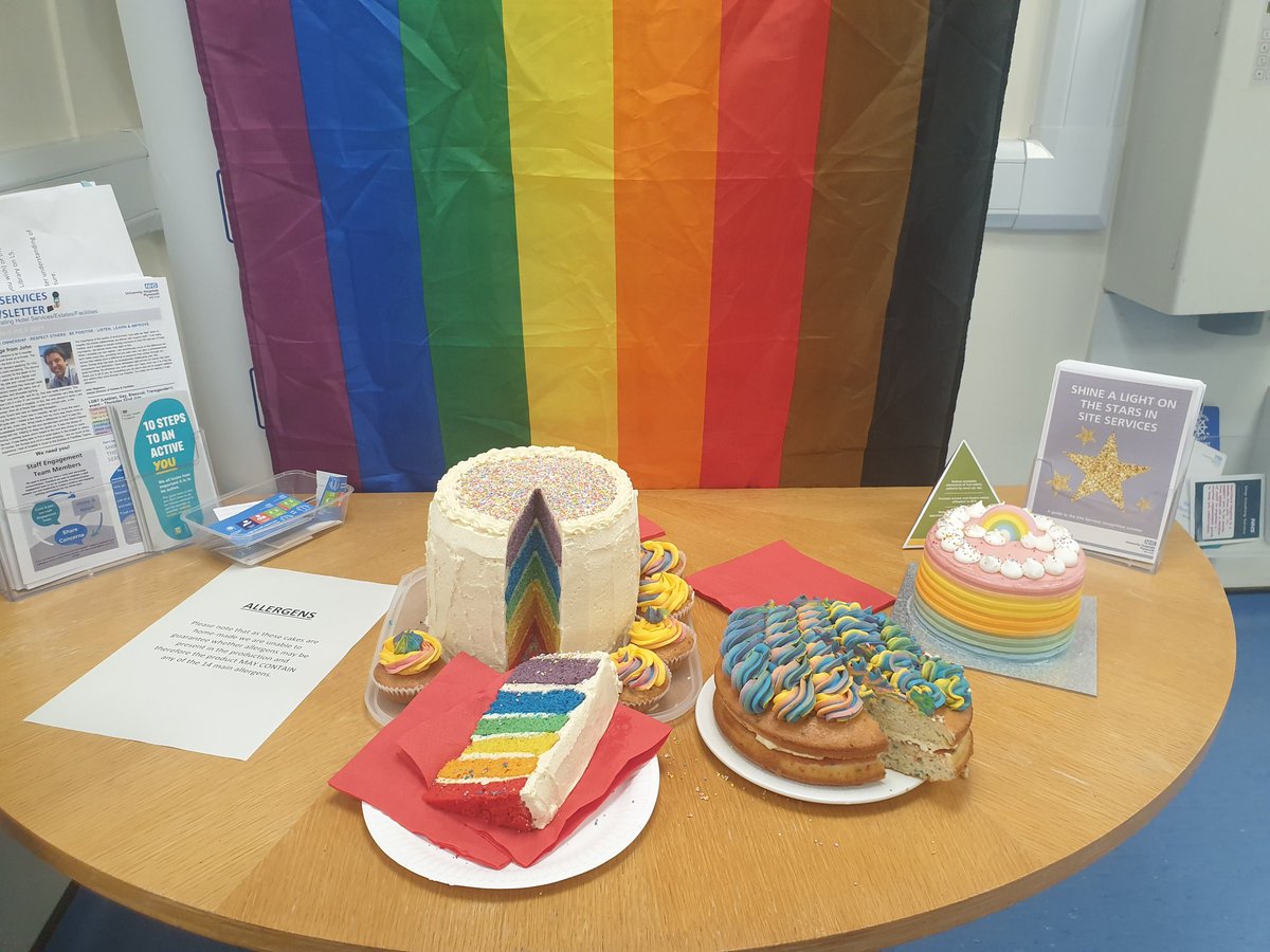 LGBT_UHP's tweet photo. Had a lovely day so far with @UHPSiteServices, even with a very busy hospital!

Come and see us before 5.30 if you want some information on what we do, or just to have a chat (and eat cake of course!)

@EDIuhpt @UHP_NHS https://t.co/vGLkYmfGNt