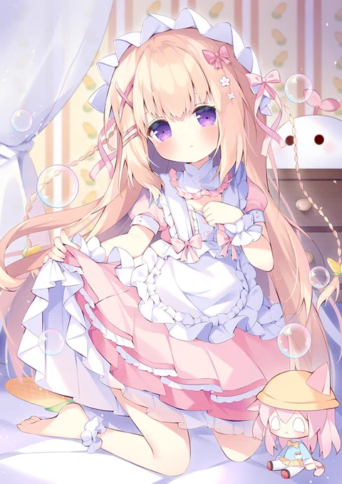 友人のコーン🌽ちゃんからリクエストされたかわいいオリジナルキャラです。公開許可を得たので、ここでアップしておきます✨😊 